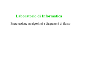 Esercitazione su algoritmi e diagrammi di flusso