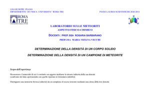 Misura della densità (scheda) - Dipartimento di Matematica e Fisica