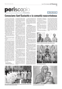 La chiesa di Sant`Eustachio e la comunità russo-ortodossa