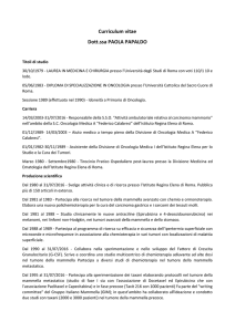 Curriculum vitae Dott.ssa PAOLA PAPALDO