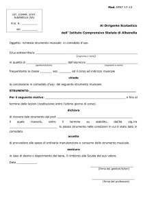 EPAT 17-13 Richiesta strumento musicale in comodato uso