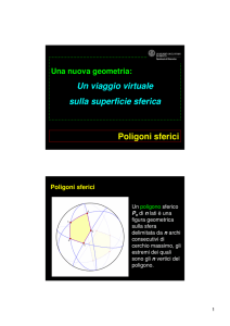 Poligoni sferici Un viaggio virtuale sulla superficie sferica