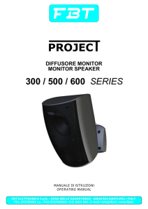 Manuale serie PROJECT.cdr