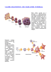 valore diagnostico dei marcatori tumorali