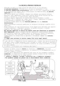 la musica presso i romani
