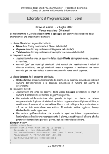 Laboratorio Informatica 2 - Luca Moscardelli Home Page