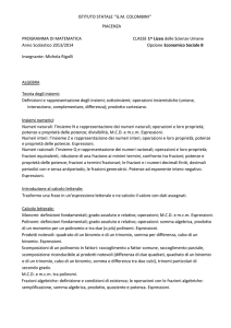 1 ES B - Liceo Statale GM Colombini