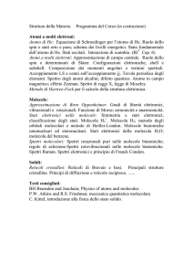 Atomi a molti elettroni - Dipartimento di Fisica