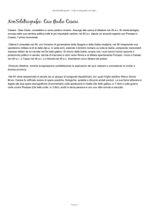 Biografia di Caio Giulio Cesare