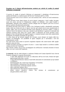Procedure per il rilascio dell`autorizzazione sanitaria per attività di
