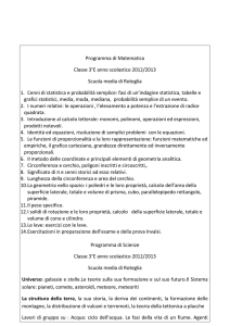 Programma di Matematica Classe 3°E anno