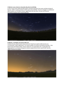 3 Febbraio: Luna e Saturno a braccetto alle prime luci dell`alba. Lu