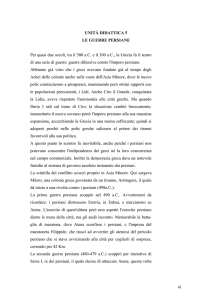 UNITÀ DIDATTICA 5 LE GUERRE PERSIANE Per quasi due secoli