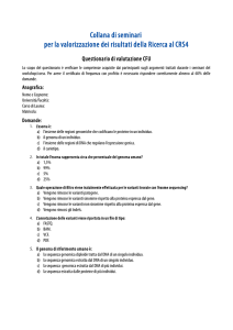 Questionario di valutazione dell`apprendimento