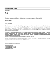 Istruzioni per l`uso Motore per scambi con limitatore e