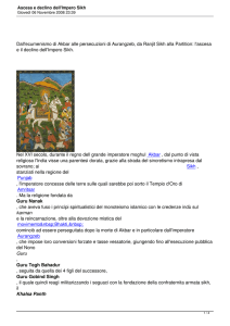 Ascesa e declino dell`Impero Sikh