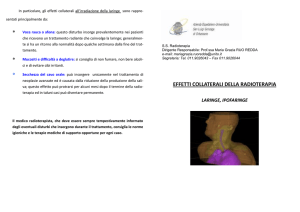 Effetti colleterali laringe