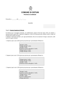 lettera alberghi e strutture turistiche