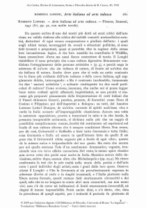 ROBERTO LONGKI, Arte italiana ed arte tedesca - OJS
