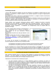 I Laboratori di Marketing Territoriale Il marketing territoriale I Comuni