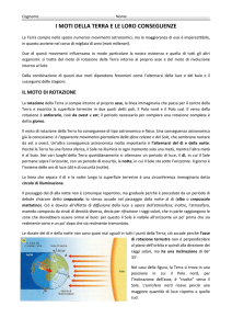 i moti della terra e le loro conseguenze