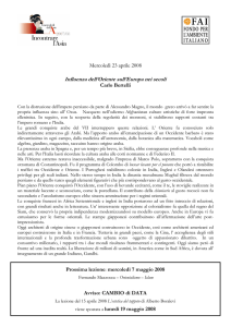 L`influenza dell`Oriente sull`Europa nei secoli