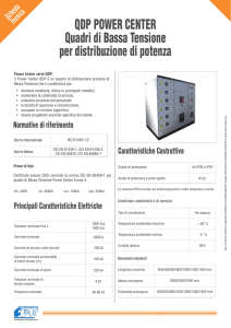 QDP POWER CENTER Quadri di Bassa Tensione per distribuzione