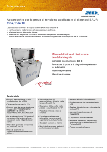 Apparecchio per la prova di tensione applicata e di diagnosi BAUR