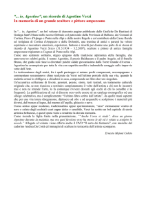 io, Agostino», un ricordo di Agostino Verzi In memoria di un grande