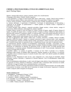 CHIMICA per Ingergneria Civile (prof