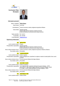 Curriculum Alfred Aberer - Camera di Commercio di Bolzano