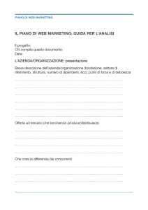 Piano di Web Marketing - Camera di commercio di Macerata