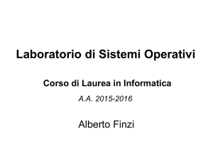 Laboratorio di Sistemi Operativi