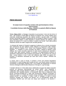 Un ampio lavoro di squadra conduce alla sperimentazione clinica