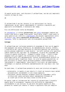 Concetti di base di Java: polimorfismo