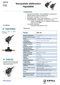 Vacuostato elettronico regolabile
