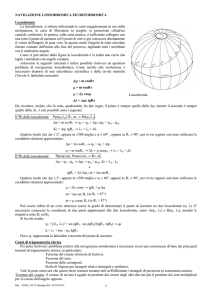NAVIGAZIONE LOSSODROMICA ED ORTODROMICA 1
