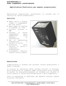 Amplificatore Elettronico per magneti proporzionali Descrizione