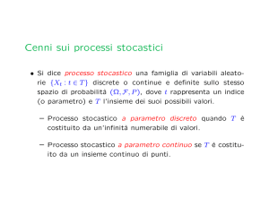 Cenni sui processi stocastici