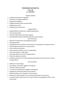 programma matematica - "G. Ferraris"