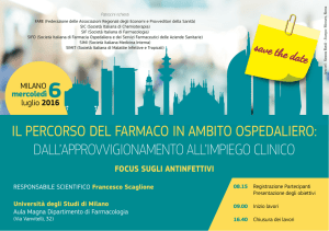 il percorso del farmaco in ambito ospedaliero: dall