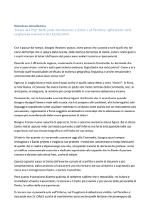 Relazione introduttiva Tenuta dal Prof. Baldi come introduzione a