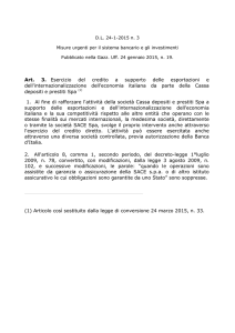Art. 3. Esercizio del credito a supporto delle esportazioni