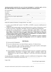 dichiarazione maggior tutela