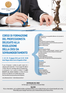 calendario incontri - Ordine degli Avvocati Bari