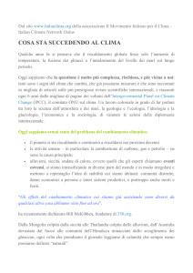 Cosa sta succedendo al clima da Italian Climate Network Onlus