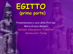 L`Egitto - Sito della Prof.ssa Maria Grazia Massari