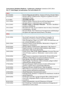 Cal-Mathesis 2015/2016 - Associazione Subalpina Mathesis