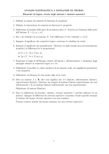 Insiemi e Logica