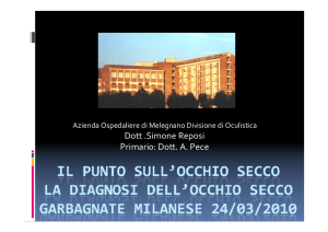 Occhio secco: diagnosi